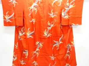 アンティーク　草葉模様長襦袢